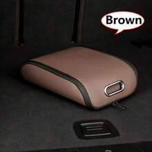 Portable Car Shoe Storage Box, PU Material, Car Interior Organizer Storage Box, Trunk Storage Box, Vehicle Supplies Storage, Passenger Seat Shoe Storage, Black/Brown Optional - Multicolor - View 11