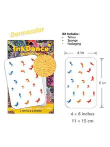 1 Kit "Tiny Cute Koi" Temporary Tattoos, Goldfish Fake Tattoos, Waterproof, Authentic Tattoo Look, Colorful, Easy To Apply And Remove CSD087 - Multicolor - View 3