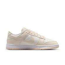 Nike DUNK LOW 低筒輕量復古舒適女款運動休閒滑板鞋 - 白色/淡粉紅色 - 查看 5
