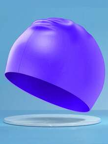 1pc Silicone Swim Cap, Waterproof, Anti-Slip, Comfortable And Breathable, High Elasticity, Unisex, Swimming Gear, Beach Essential, Beach Accessory, Pool Float - Multicolor - View 26
