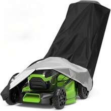 Lawn Mower Cover, Anti Sailor Push Type Lawn Mower Protective Cover, Universal Oxford Cloth Lawn Mower Cover, With Dust-Proof And UV Resistant Functions, Equipped With Drawstring Design (210D, 75 X 25 X 40 Inches) - New Thickened Lawn Mower Cover - View 1