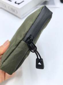 1pc New Multifunctional EDC Small Storage Bag, Portable Outdoor Key Pouch, Card Holder, Earphone & Coin Purse - Multicolor - View 7