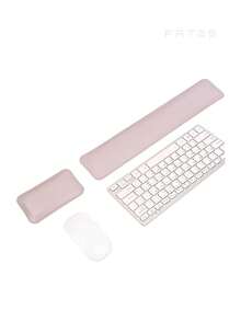 Soft Leather Keyboard Wrist Rest With Memory Foam, Easy Typing Pain Relief, Computer Laptop Home Office Keyboard Mouse Pad Set - View 10