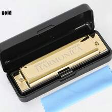 Colorful 10-Hole Metal Harmonica For Beginners Students | Pocket Mouth Organ Mini Accordion Style Wind Instrument Unisex Gift Party Favor - Multicolor - View 12