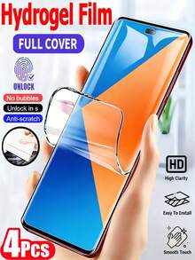 4片裝 HD 3D 曲面水凝膜 防爆耐刮 適用於 G85 G86 30/40/50/60/70 Pro Fusion/Holor 100 200 400 Magic 5/6/7 Lite 8 Pro/適用於 Galaxy S25 S24 S23 S22 Ultra S10 Note10/適用於 Note 13 14 15 Pro+ 4g 5g 軟膜非玻璃 - 4pcs - 查看 57