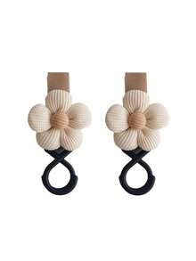 2pcs Small Flower Stroller Hooks, Multi-Functional Stroller Accessories For Outings - Multicolor - View 9