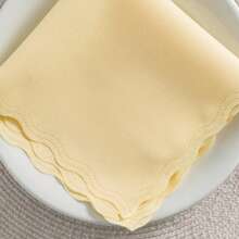 Fabric Napkin Set Of 10 Oxford Laser Finish - 淺黃色 - 查看 2