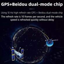 Pantalla HUD Universal para Coche con Velocímetro GPS, Pantalla Digital de Velocidad, Brillo Automático, Alerta de Exceso de Velocidad, Plug & Play, Medidor de Velocidad para Parabrisas y Salpicadero, Compatible con Todos los Vehículos - A - Ver 4