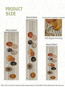 1pc Vintage Style Table Runner, Modern Living Room Dining Tablecloth Mat, Minimalist Rectangular Tablecloth, Dry Cleanable, Machine Washable, Suitable For Kitchen Dining Table, Party, Wedding Decoration, Linen Faux Antique, Suitable For Entryway, Family Gathering, Coffee Table, Living Room - Multicolor - View 4