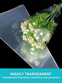 50/100/200pcs Transparent Cone-Shaped Packaging Bags, Waffle Cone Bags, Cone-Shaped Snack Bags, Triangular Food Bags With Twist Tie - Convenient And Practical, Moisture-Proof, Suitable For Candy, Chocolate, Cookies, Pastries, Marshmallows, Snacks And More - Multicolor - View 8