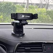 汽車吸盤式手機支架 適用於 Audi A3 A4 A5 A6 A7 A8 Q2 Q3 Q5 Q7 SLINE - 防震穩定 - 通用汽車內飾配件 - 安裝簡單 - 多角度可調 - A - 查看 1
