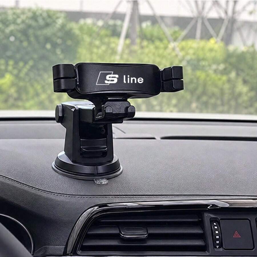 汽車吸盤式手機支架 適用於 Audi A3 A4 A5 A6 A7 A8 Q2 Q3 Q5 Q7 SLINE - 防震穩定 - 通用汽車內飾配件 - 安裝簡單 - 多角度可調 - A - 查看 1