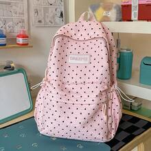 LECEY Mochila de gran capacidad para estudiantes de secundaria, preparatoria y universidad para mujeres - Rosa - Ver 3