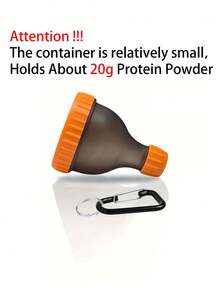 1pc 50ML/1.75oz Protein Powder Funnel Container, Holds Approx. 20g Protein Powder, Portable Protein Powder Dispenser Box, Protein Powder Dispenser Box With Funnel, Fitness Powder Box Mini Powder Box, Mini Funnel With Keychain And Key Ring, Water Bottle Funnel Mini Funnel, Water Bottle Funnel With Keychain And Key Ring, Suitable For Gym, Workout, Fitness And Travel - Multicolor - View 12