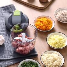 1 pieza Cortador de verduras, Triturador de ajo multifuncional, Molinillo de ajo, Triturador de ajo, Cortador de verduras, Triturador de frutas creativo, Triturador de ajo manual, Suministros de cocina, Utensilios de cocina - Multicolor - Ver 11