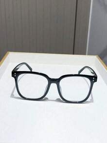 2 Pairs/1 Pair Square Frame Daily Wear Glasses, Suitable For Men And Women. Designed In Campus Style, These Glasses Can Flatter Your Face Shape. - Transparent - View 5