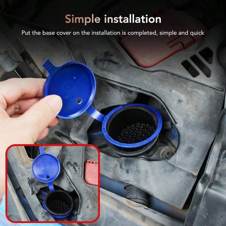 2pcs Car Windshield Wiper Washer Tank Bottle Cap Accessories For Peugeot 206 208 308 307 207 3008 407 508 408 Hatch SW CC RCZ - A - View 1