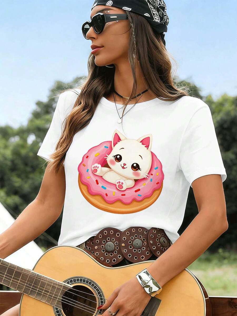Women T-Shirts - White - View 1
