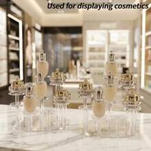 Transparent Cosmetic Perfume Display Rack, Desktop Storage Organizer, For Vanity And Bedroom - Multicolor - View 2