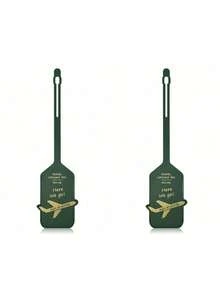 Double-Sided Thickened PU Leather Luggage Tag, Anti-Loss Luggage Tag, Boarding Pass, Carnival Cruise Luggage Tag, Personalized Luggage Tag, Cute Luggage Tag, Suitcase Identification Tag, Address Card, Boarding Pass, Portable Label, Suitcase Bag Tag, Travel Essential Identification Tag, Unisex, Suitable For Travel Backpack, Travel Bag, Suitcase, Travel Gear, Back To School Season - Multicolor - View 12