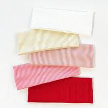 5件組女款條紋休閒派對針織布髮箍髮帶，四季通用，跑步運動瑜伽健身吸汗髮帶，休閒髮圈，夏季髮飾 - 多色1# - 查看 6
