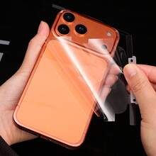 1pc High Definition Back Protective Film For Apple 17 Series, Apple 17 Pro / 17 Pro Max / 17 / Apple Air High Definition TPU Back Film, Full Edge Frame Back Film Full Coverage, Hydrogel Back Cover Protective Film, Ultra-Thin Anti-Drop Soft Sticker - Clear - View 2