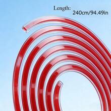 94.49-Inch Anti-Scratch And Anti-Collision Strip - Transparent PVC Car Door Bumper Strip - Suitable For All Models, Adjustable Length, Automotive Exterior Accessories - A - View 3