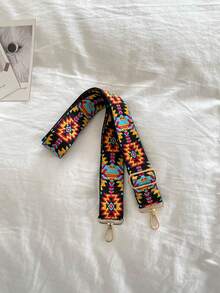 2026春夏新款刺繡3.8cm寬舒適可調節替換肩帶，PU女款包，宴會腋下包 - 淺藍色 - 查看 2