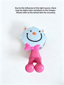 Porte-brosse à dents en silicone mignon avec ventouse, design de dessin animé aléatoire, décoration de salle de bain à la maison, intérieur d'automne, fournitures de rentrée scolaire - Plusieurs styles - Voir 11