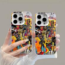 Funda para teléfono con diseño artístico abstracto, compatible con fundas para teléfonos , Apple, VIVO, OPPO, , ,  y Honor. Hecha de material TPU, puede proteger eficazmente su teléfono de impactos y caídas. - Blanco - Ver 3