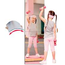 8 pezzi Specchio quadrato in plastica con lente acrilica, piccolo specchio di in vetro, adatto per aula, ufficio, casa, materiale per fai da te, decorazione da parete, decorazione della stanza, estetica - Argento - Visualizzare 3