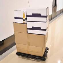 Furniture Dolly, 200 Lbs Capacity Each Count, Furniture Mover With Wheels, Portable Moving Rollers 4 Wheels Heavy Duty, Small Flat Dolly Cart For Heavy Furniture, Black - Black - View 4