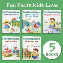Fun Facts Galore Reading Game Books For Kids, Nature, Sounds, Common Sense, Math And Self-Awareness Learning Series For Early Exploration Back To School - Fun Facts Galore - View 1