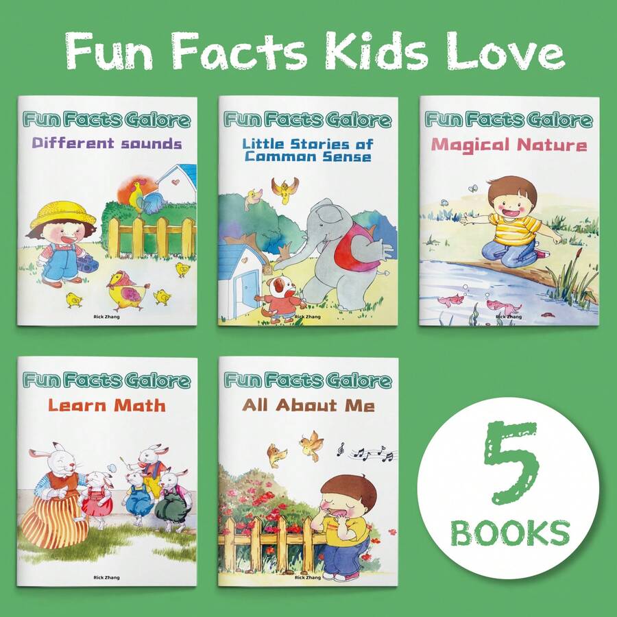 Fun Facts Galore Reading Game Books For Kids, Nature, Sounds, Common Sense, Math And Self-Awareness Learning Series For Early Exploration Back To School - Fun Facts Galore - View 1