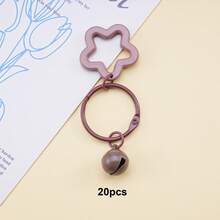 20Pcs Colorful Pentagram Bell Charms, Mini Star Bell Pendants For DIY Keychain, Bag Backpack Earphone Case Jewelry Making Supplies - Small Bell Keychain - View 44