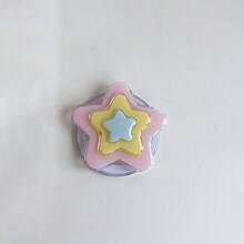 韓式Ins風彩色星星磁吸手機支架，兼容MagSafe，強吸附桌面懶人支架 - 彩色 - 查看 5