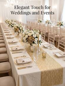 1pc Gold Line PVC Hollow Table Runner 150cm*30cm, Washable, Easy To Clean, Wipeable, Non-Slip, Heat-Resistant, Suitable For Room Decor, Table Decor, Home Decor, Party Decor, Suitable For Holidays, Parties, Gatherings, Birthdays, Weddings, Gifts, Presents, Dinners, Outdoor, Picnics. - Multicolor - View 5