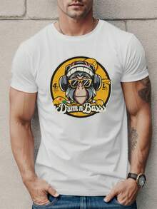 Men T-Shirts - 黑色 - 查看 6