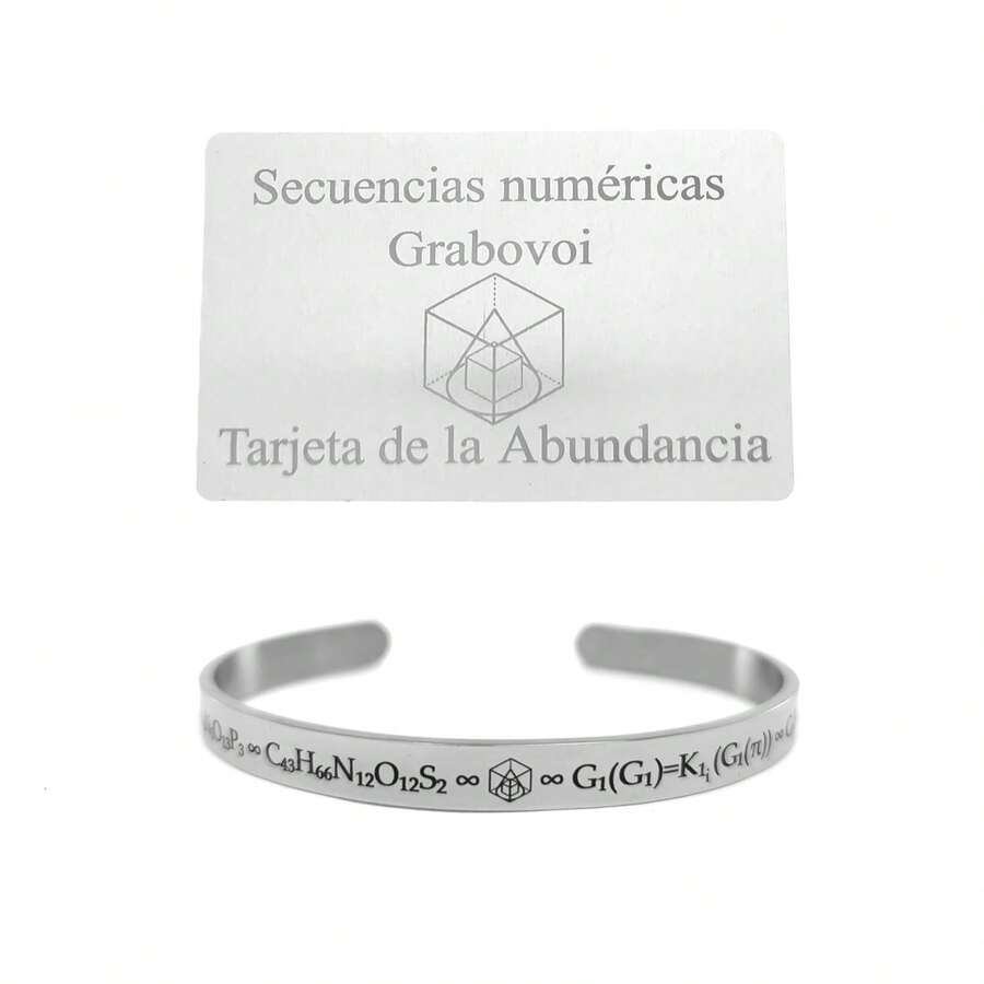 Abundance Card - Grabovoi Numerical Sequences - Abundance Activator - Grigori Grabovoi Technique - Elegantia Jewelry (1 Grabovoi Card) - 1 張 Grabovoi 卡 + 1 個手環(含 8 個 Grabovoi 公式) - 查看 1