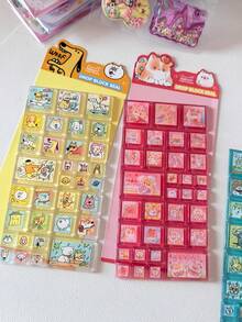 Drop Block Seal 3D Acrylic Square Stickers Cute Cartoon Cat Dog Rabbit Animal Mini Building Block Decorative Stickers For Planner Scrapbook Phone Case DIY Handmade Stationery - Color - View 5