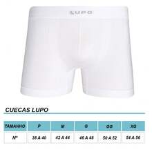 Cueca Boxer Lupo MicroModal Sem Costura 00661 - Branco-1110 - Visão 2