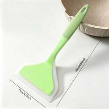 1/2 piezas Espátula de silicona translúcida para rollos de pollo, herramienta de cocina resistente al calor, espátula antiadherente para pizza y panqueques, adecuada para raspador de horneado, espátula para sartén de freír en el hogar - Multicolor - Ver 2