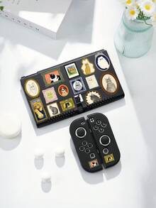 1件復古時尚貓咪肖像設計保護殼，相容於Switch 2nd Gen (2025)，適用於Switch NS/Switch OLED，適合Switch 2遊戲主機配件，收納袋，Switch保護殼，送給Switch玩家的浪漫禮物 - 彩色 - 查看 16