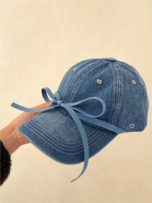 1 Women's Y2K Bow Hot Diamond Love Baseball Cap, Sweet Bow Decoration, Multifunctional Sports Sun Hat, Suitable For Parties And Daily Wear - Multicolor - View 5