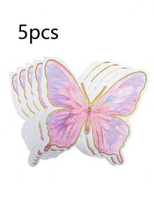 60/20pcs Asymmetric Butterfly Printed Napkins, Disposable Double-Layer Patterned Paper Towels, Butterfly Print Party Napkins, Suitable For Dining, Baking, Holiday Parties And Wedding Decorations, Theme Parties, Birthday Parties - Multiple Styles - View 10