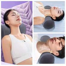 1pc Ergonomic Cervical Pillow, Ergonomic Neck Support Pillow With Human Body Curve Design - Multicolor - View 3