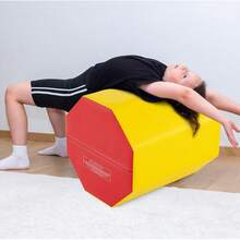 24.5" X 26" Octagon Gymnastics Mat, Skill Shape Tumbling Mat W/Waterproof Zippered Cover & Thick Filling, Somersault Backbend Trainer For Cheerleading & Martial Arts - Yellow - View 8