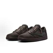 Nike Jordan 1 Low OG X Travis Scott Tropical Jordan X Travis Scott Air Jordan 1 Low OG 2026 Authentic Premium Luxury Retro Reverse Swoosh Cactus Jack Casual Skate Shoes Sneakers Men US - Coffee Brown - View 3