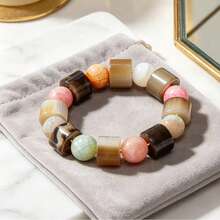 Zhenwei xina Bohemian-Style Natural Stone Beaded Bracelets, Versatile For Summer Vacations, Niche Light Luxury Accessories, Ideal Gifts - 1 - View 12