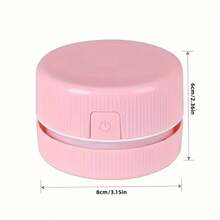 SMEGGEMS 1pc Mini Desktop Vacuum Cleaner - Cordless Desktop Dust Remover, Suitable For Keyboard, Home, School, Office, Keyboard Cleaning, Compact Cleaner, Battery Powered Vacuum (Battery Not Included) - Cordless - View 2